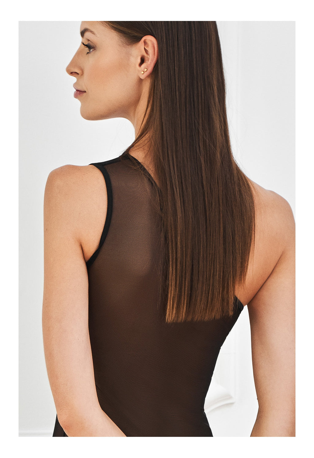 Damskie, czarne, eleganckie body PER SEMPRE