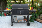 DUŻY GRILL WĘGLOWY XXL REGULOWANY ŻELIWNY RUSZT 78x42,5mm 3 PÓŁKI LUND